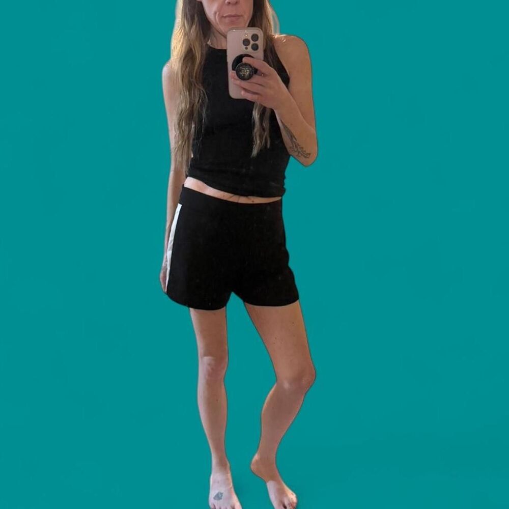 J.Crew Factory Black and White Tuxedo shorts